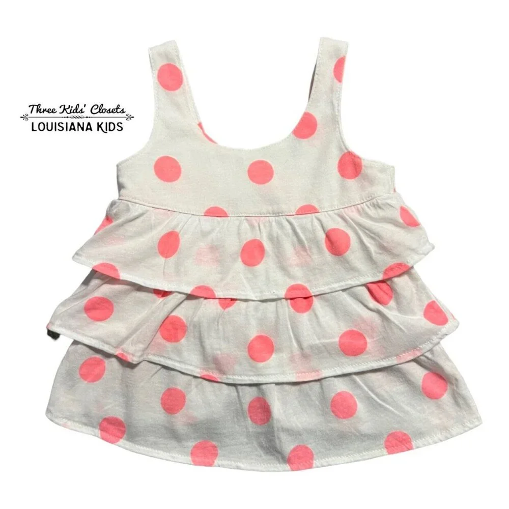 Carter's 12m Tiered Ruffles Polkadot Tank Top